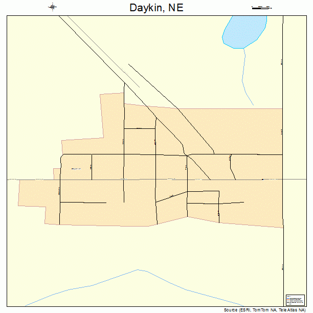 Daykin, NE street map
