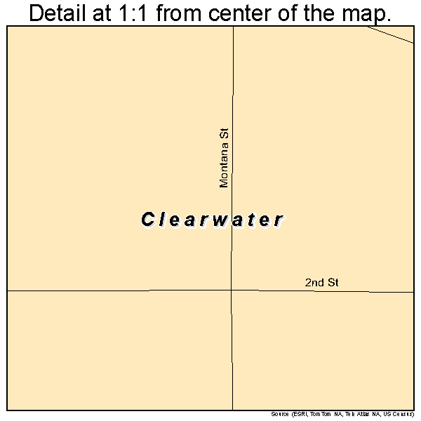 Clearwater, Nebraska road map detail
