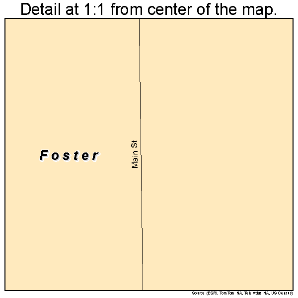 Foster, Nebraska road map detail