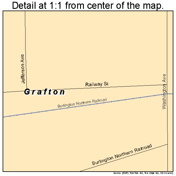 Grafton, Nebraska road map detail