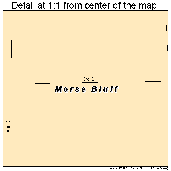 Morse Bluff, Nebraska road map detail