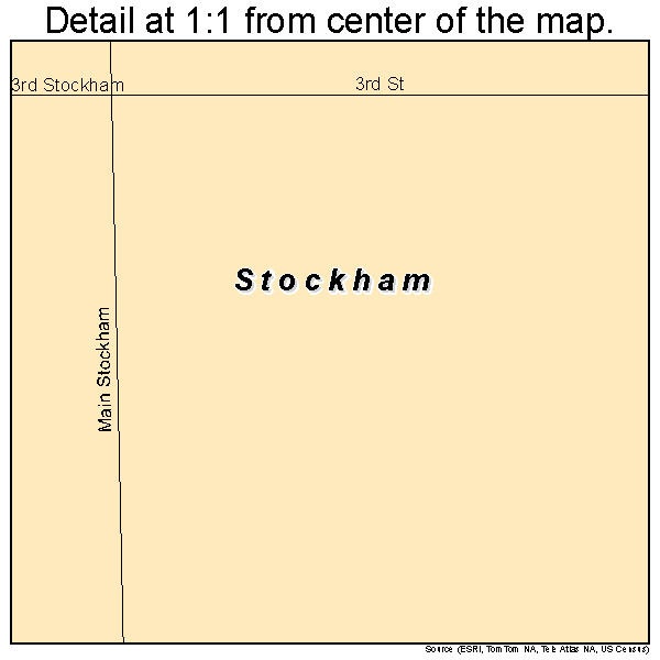 Stockham, Nebraska road map detail