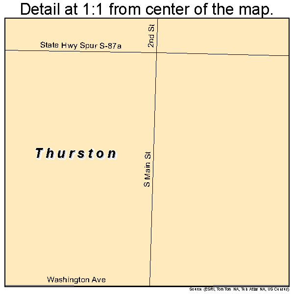 Thurston Nebraska Street Map 3148900