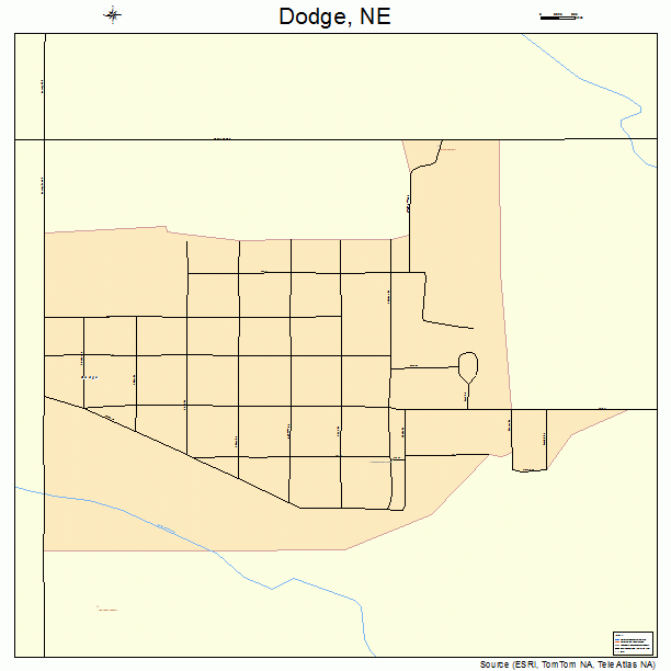 Dodge, NE street map