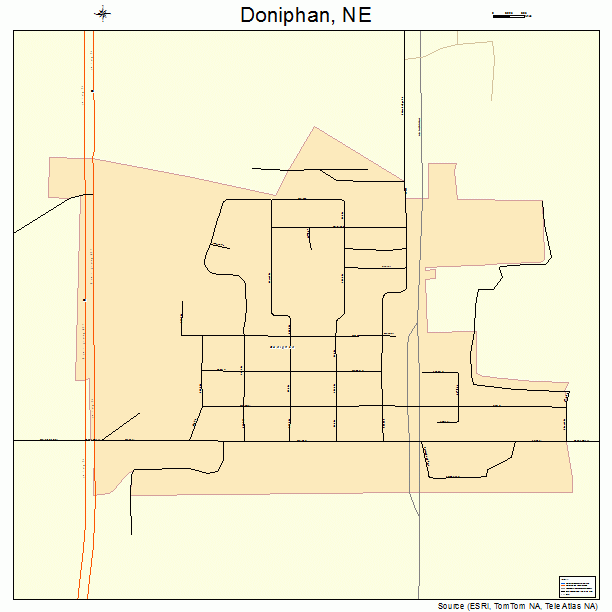Doniphan, NE street map