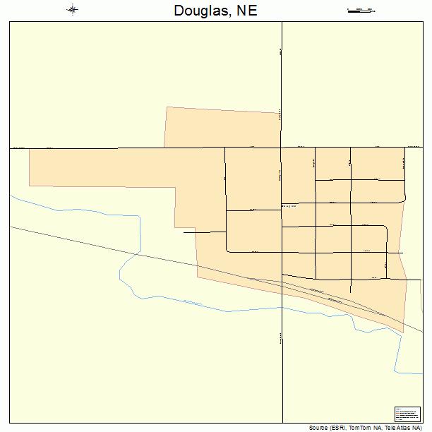 Douglas, NE street map