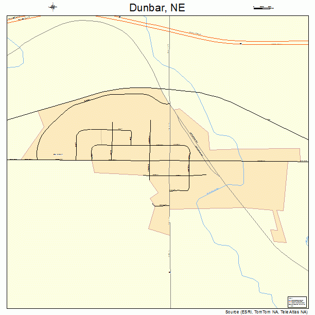 Dunbar, NE street map