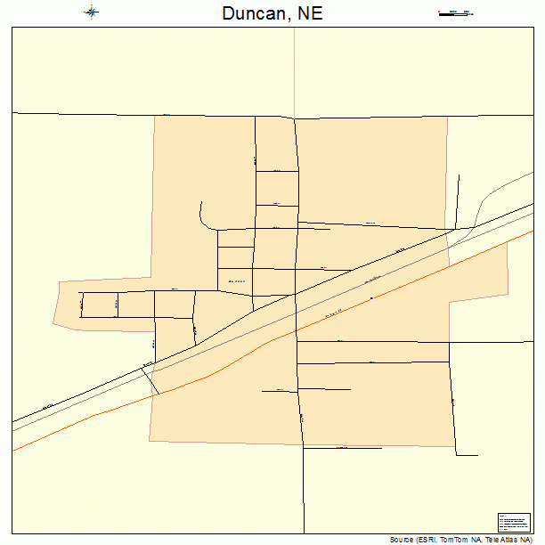 Duncan, NE street map