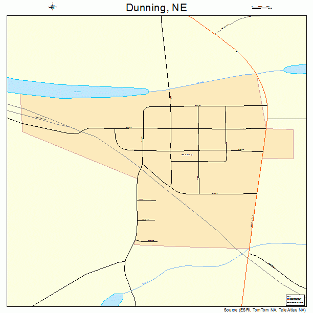 Dunning, NE street map