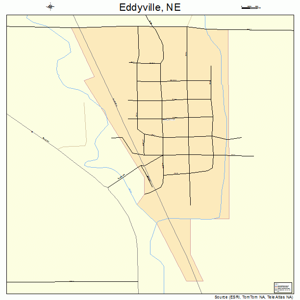 Eddyville, NE street map