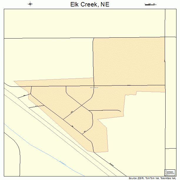 Elk Creek, NE street map