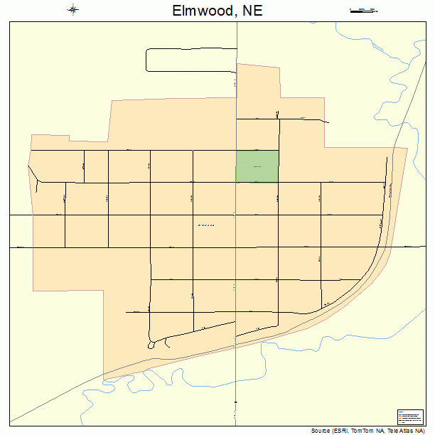 Elmwood, NE street map