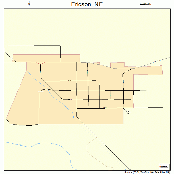 Ericson, NE street map