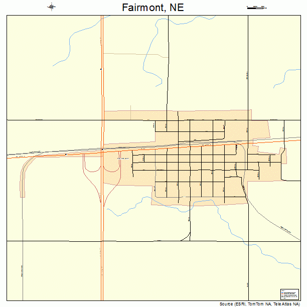 Fairmont, NE street map