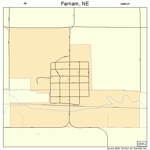 Farnam, NE street map