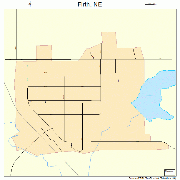 Firth, NE street map