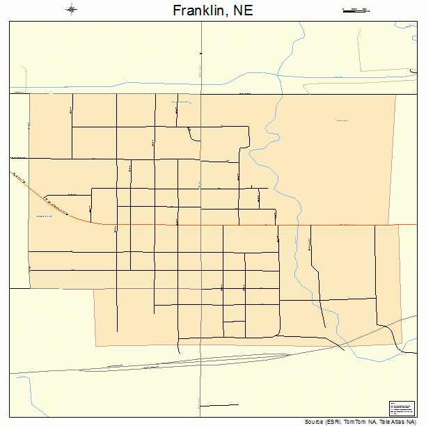 Franklin, NE street map