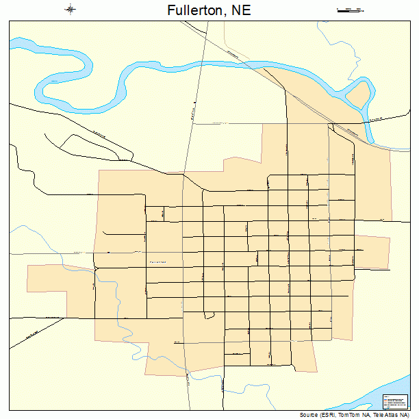 Fullerton, NE street map