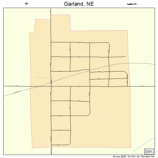 Garland, NE street map