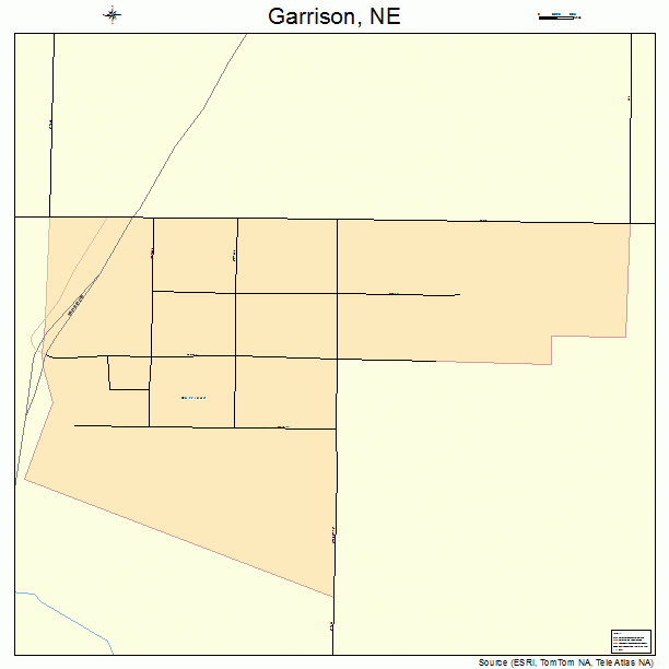 Garrison, NE street map