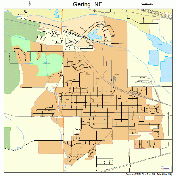 Gering, NE street map
