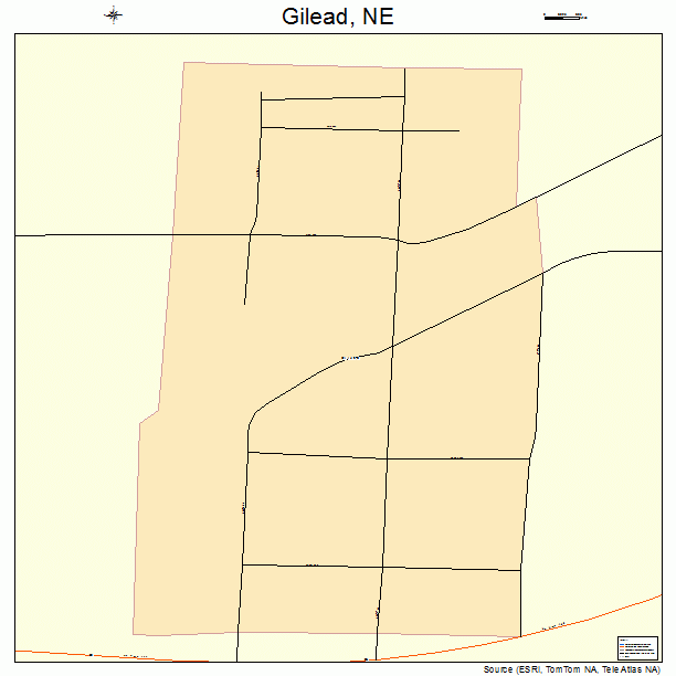 Gilead, NE street map