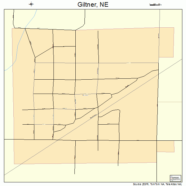 Giltner, NE street map