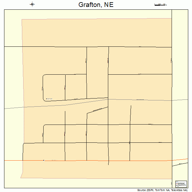 Grafton, NE street map