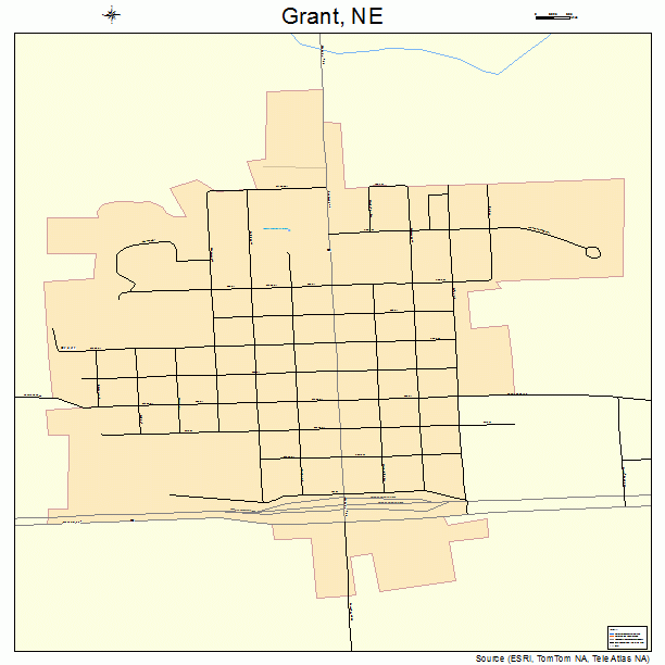 Grant, NE street map