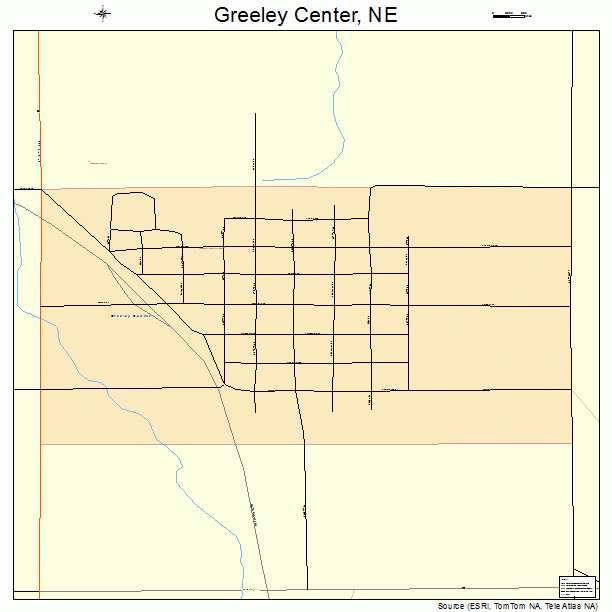 Greeley Center, NE street map