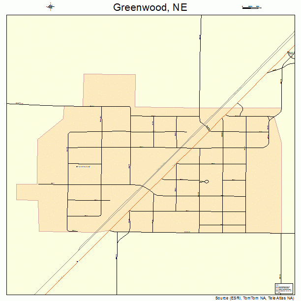 Greenwood, NE street map