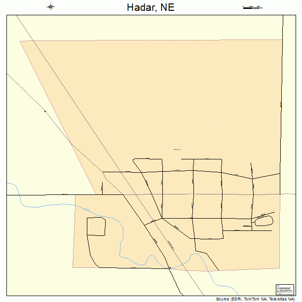 Hadar, NE street map