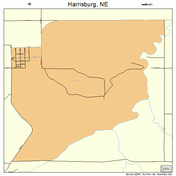 Harrisburg, NE street map