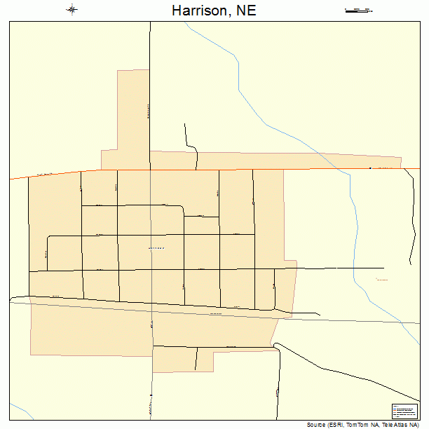 Harrison, NE street map