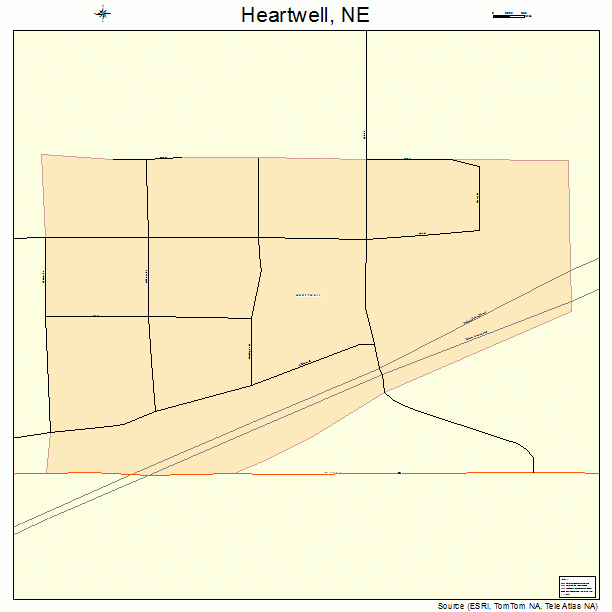 Heartwell, NE street map