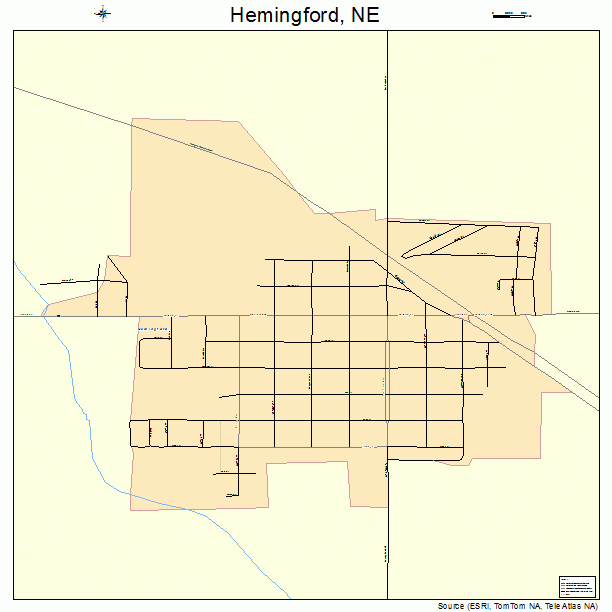 Hemingford, NE street map