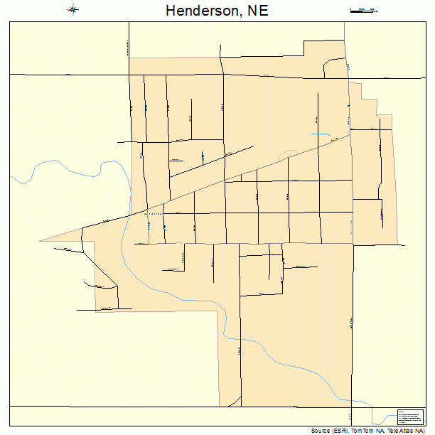 Henderson, NE street map