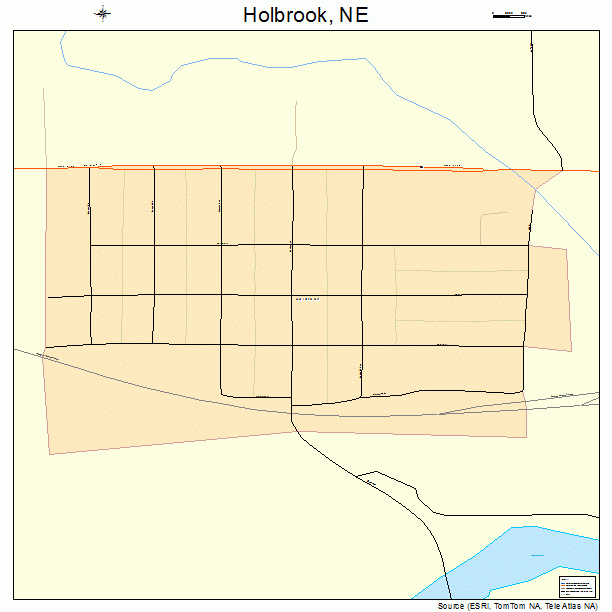 Holbrook, NE street map