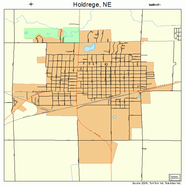 Holdrege, NE street map
