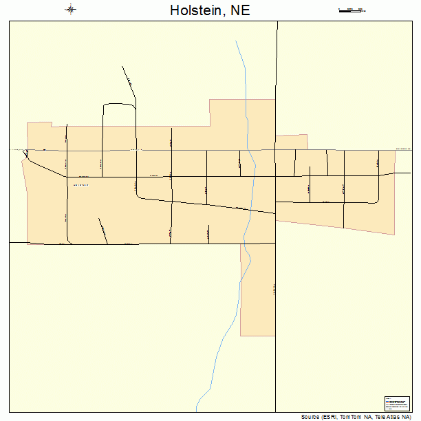 Holstein, NE street map