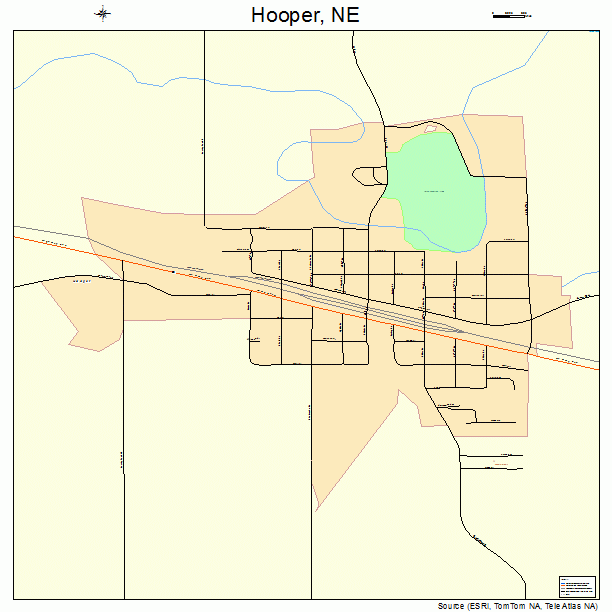 Hooper, NE street map
