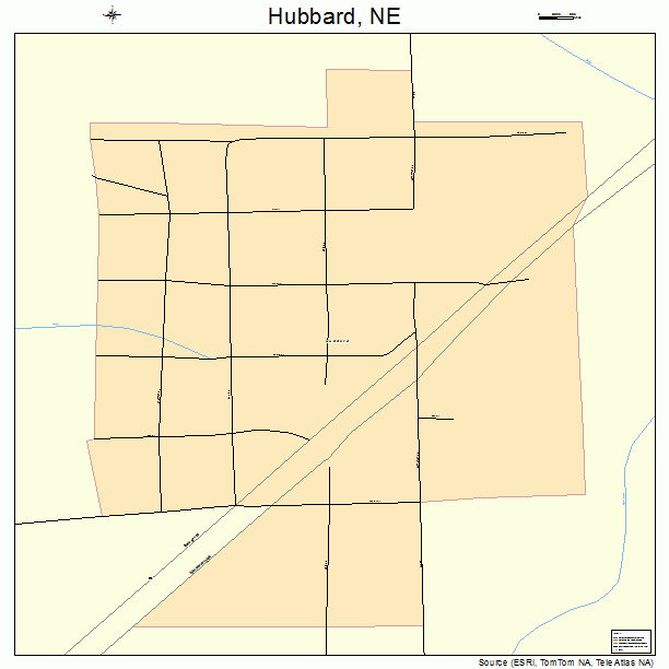 Hubbard, NE street map