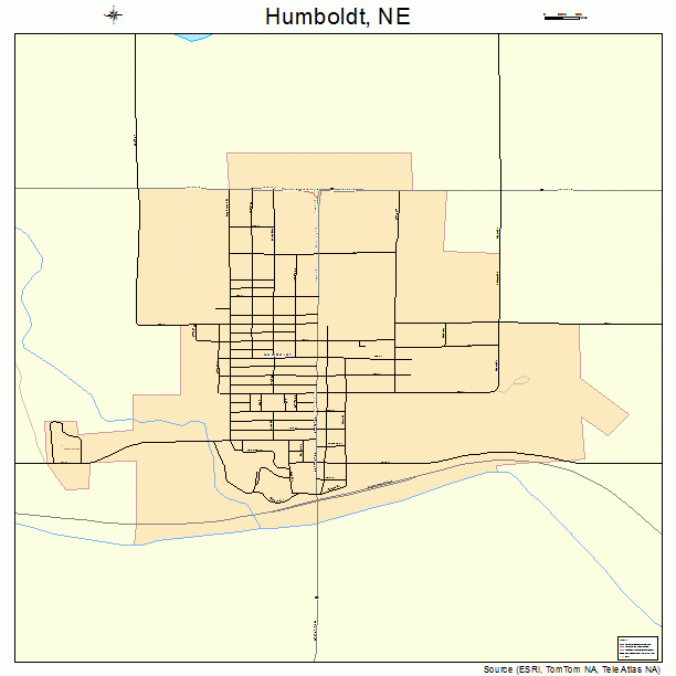 Humboldt, NE street map