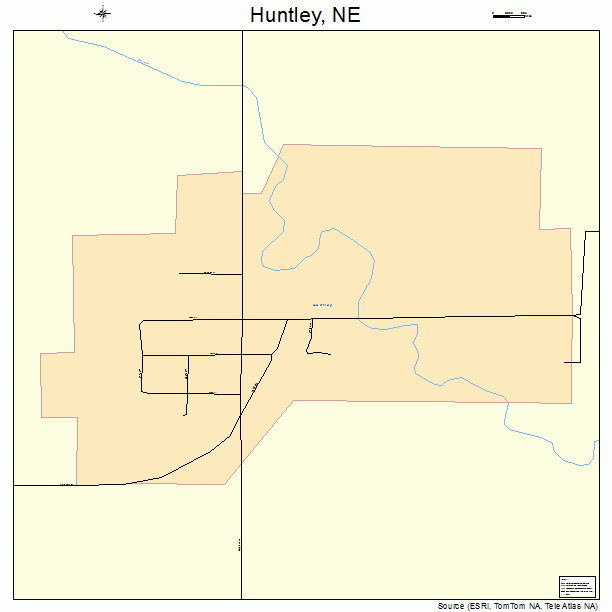 Huntley, NE street map
