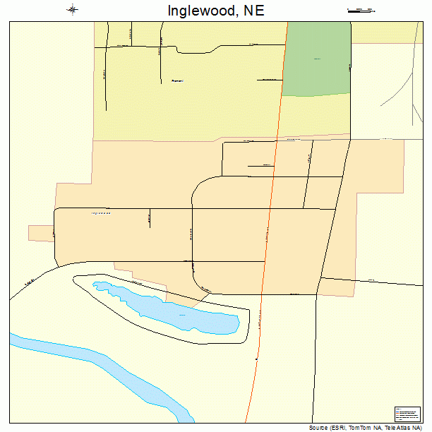 Inglewood, NE street map