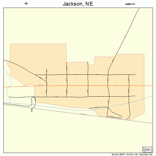 Jackson, NE street map