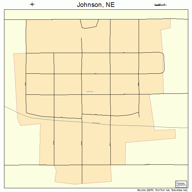 Johnson, NE street map