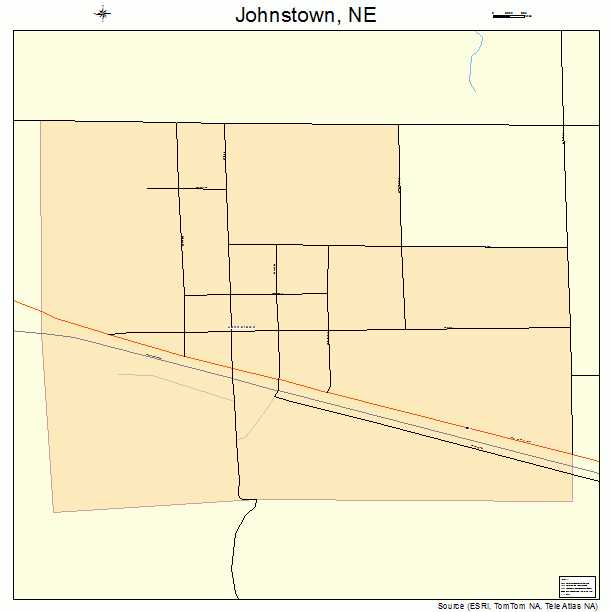 Johnstown, NE street map