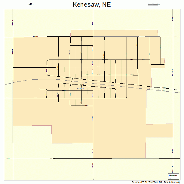 Kenesaw, NE street map
