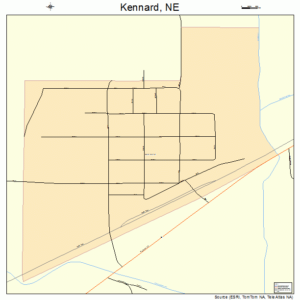 Kennard, NE street map